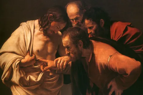 st thomas apostle touching wound