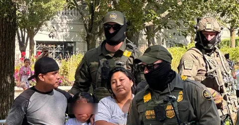 ICE agents detain family