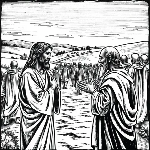 Jesus and the one grateful leper